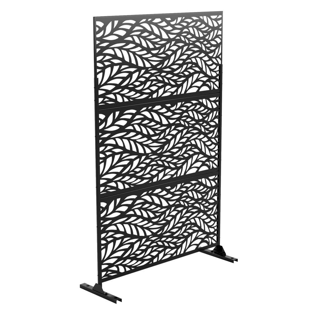 76 in. H x 47.2 in W. Galvanized Metal Outdoor Privacy Screens Garden ...