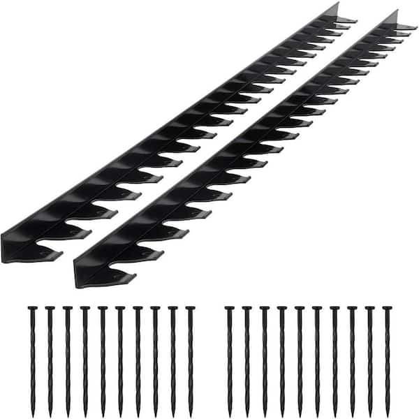 spca Landscape Edging Border, 10Pcs 6 ft x 1.6 in Plastic Garden