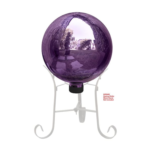 Alpine Corporation 10 in. Dia. Outdoor Electric Glass Gazing Ball