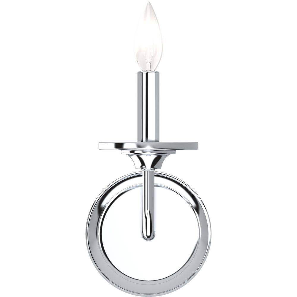 Polished Nickel 9" Dimmable Vanity Wall Sconce