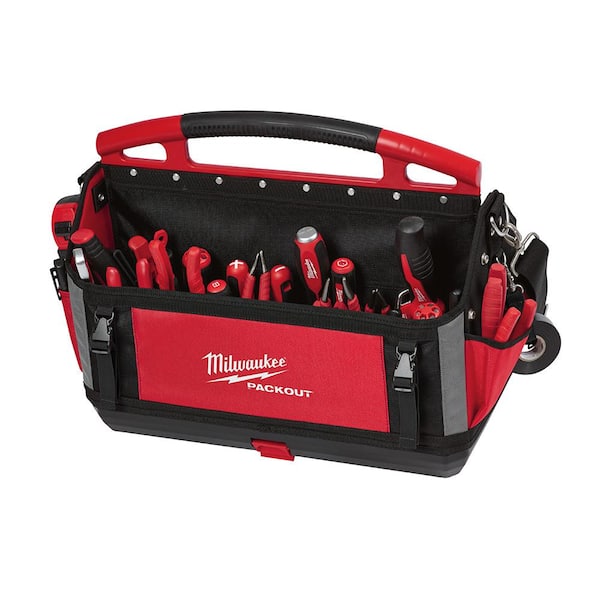 Milwaukee - 20 in. PACKOUT Tote with 25 ft Compact Tape Measure