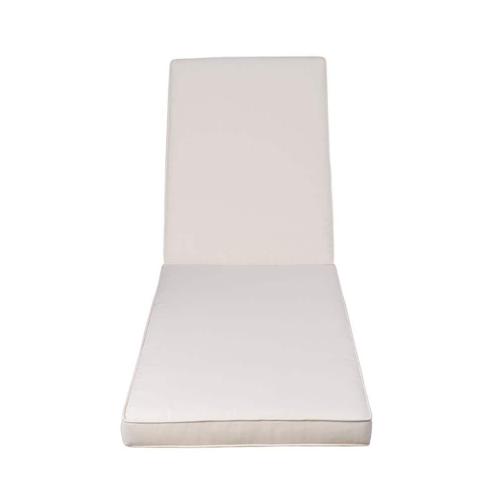 22.05 x 31.5 Replacement Outdoor Chaise Lounge Cushion in Beige