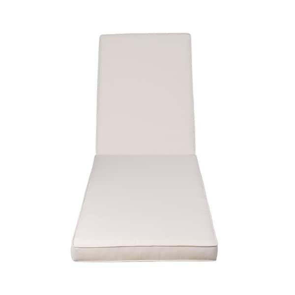 Unbranded 22.05 x 31.5 Replacement Outdoor Chaise Lounge Cushion in Beige