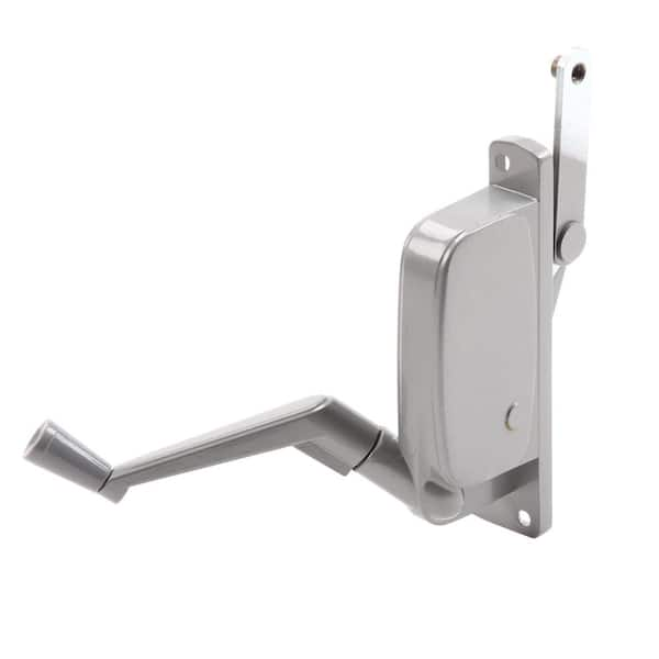 Prime-Line H 3673 Stanley Awning Operator, Gray, Left Hand, 2-3/16 In.  Offset Link (Single Pack) - Window Latches 