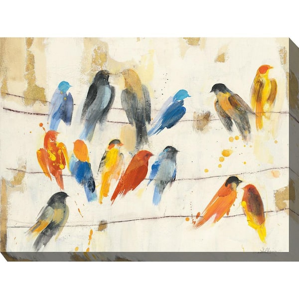 West of the Wind Chitter Chatter Outdoor Art 40 in. x 30 in.