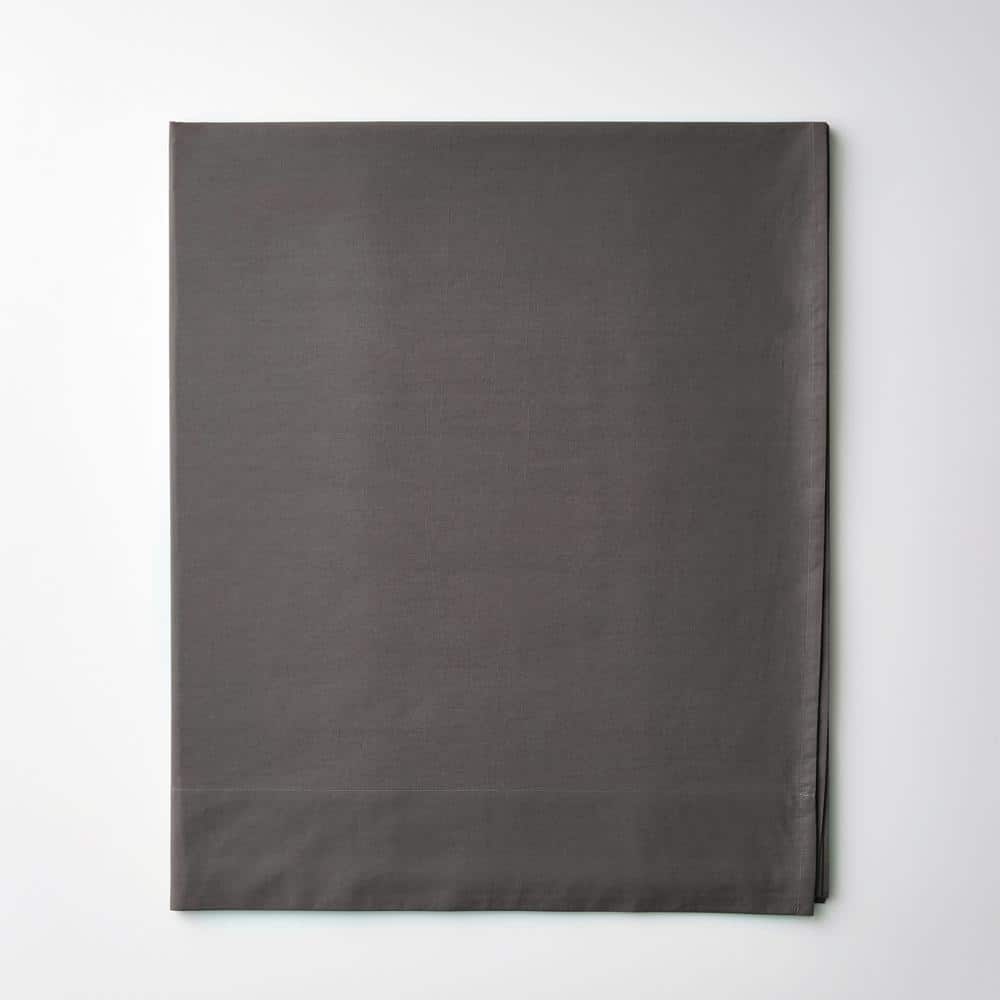 Company Cotton Graphite Solid 300-Thread Count Cotton Percale Twin/Twin XL Flat Sheet price history on PriceWatchPro