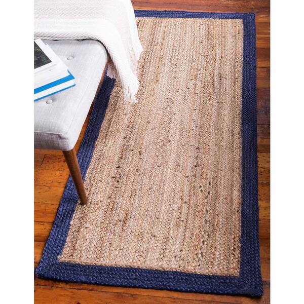 Natural Jute Rug, Hand Braided Bathroom Rugs, Organic Jute Door Mat