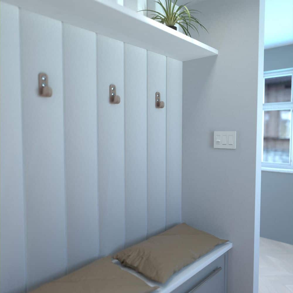 White 3-Gang Screwless Smooth Wall Plate Cover