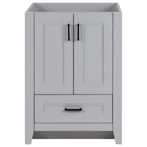Ridge 24 in. W x 22 in. D x 34 in. H Bath Vanity Cabinet without Top in Pearl Gray