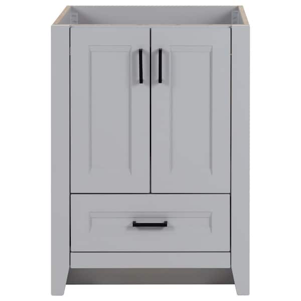 Home Decorators Collection Ridge 24 in. W x 22 in. D x 34 in. H Bath Vanity Cabinet without Top in Pearl Gray