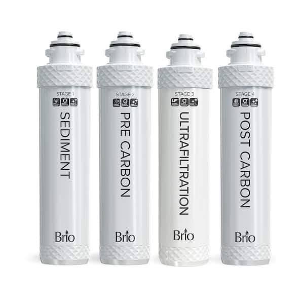 Brio 4-Stage Water Cooler Filter Replacement Kit For Models with UVF4
