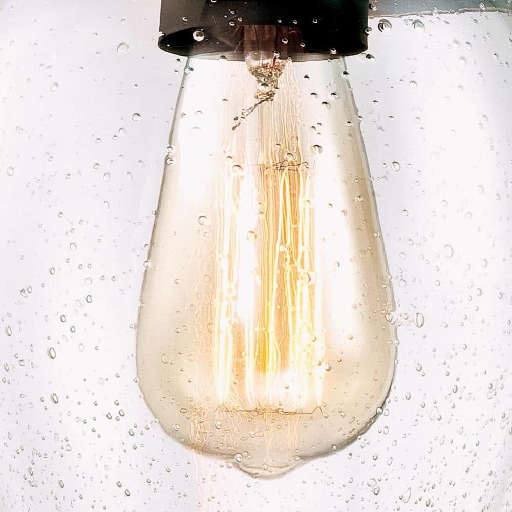 Eldon Vintage-Style Seeded Glass Wall Sconce in Oil Rubbed Bronze