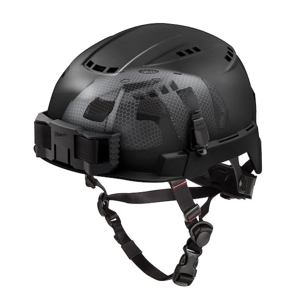 Milwaukee BOLT Black Type 2 Class C Vented Safety Helmet with IMPACT-ARMOR Liner
