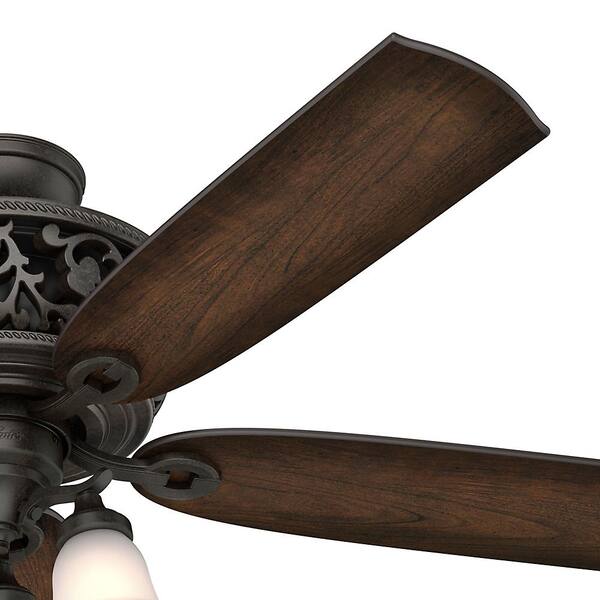 Hunter Promenade 54 In Led Indoor Brittany Bronze Ceiling Fan With Light Kit And Remote 59546 The Home Depot Hunter Promenade 54 In Led Indoor, Kingsbury Ceiling Fan