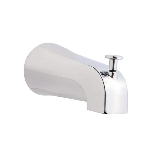 Tub Spout 1/2 in. FIP Nose Thread With Diverter Bathtub Faucet Universal 4-Way Fit Chrome Plated