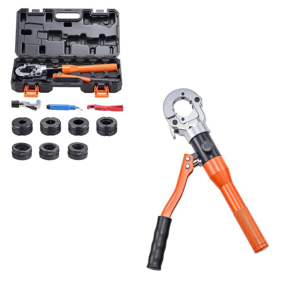 Copper Pipe Crimping Tool, Hydraulic Driven Pro Press Tool with 1/2 in. 3/4 in. 1 in. Jaws for Copper Tube 2025 Update price history on PriceWatchPro