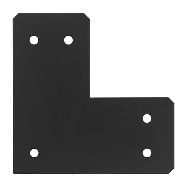 Afoxsos Carbon Steel L Shape Corner Brace Connector for 6 x 6 Post 10.5 x 5 12-Gauge 4-Pack