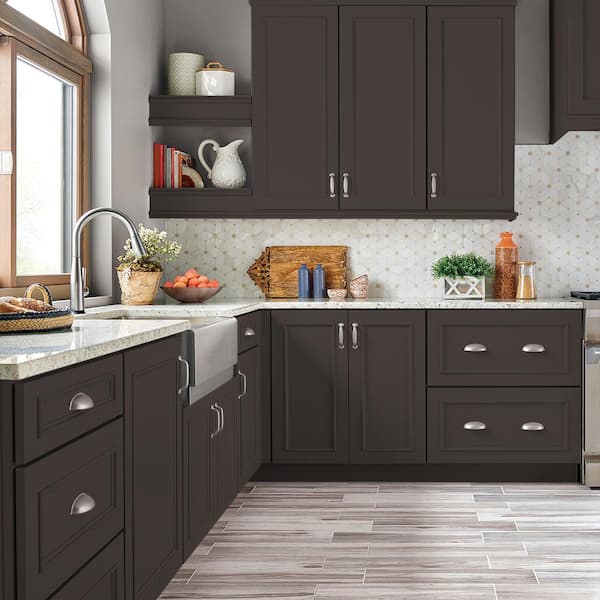 1 gal. #SC-104 Cordovan Brown Semi-Gloss Enamel Interior/Exterior Cabinet, Door & Trim Paint