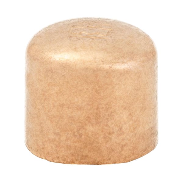 Everbilt 1/2 in. Copper Pressure Tube Cap Fitting (10-Pack)