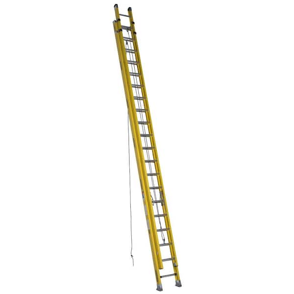 Werner 40 ft. Fiberglass D-Rung Extension Ladder with 300 lb. Load Capacity Type IA Duty Rating