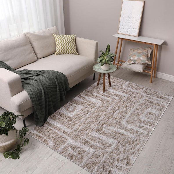Aberdeen 6 ft. x 9 ft. Beige/Cream Area Rug