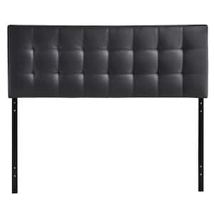 Lily Black Full Upholstered Vinyl Headboard