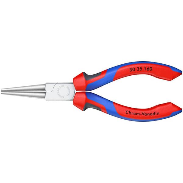 6-1/4 in. Round Tips Long Nose Pliers with Comfort Grip