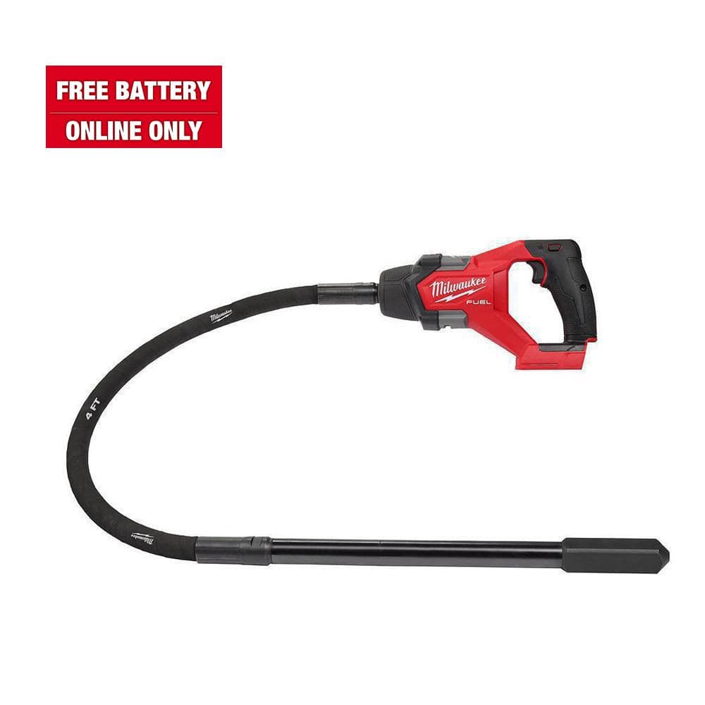 Milwaukee M18 FUEL 4' Concrete Pencil Vibrator (Bare Tool) -  2910-20