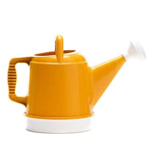 2 Gal. (256 fl. oz.) Watering Can Deluxe Earthy Yellow