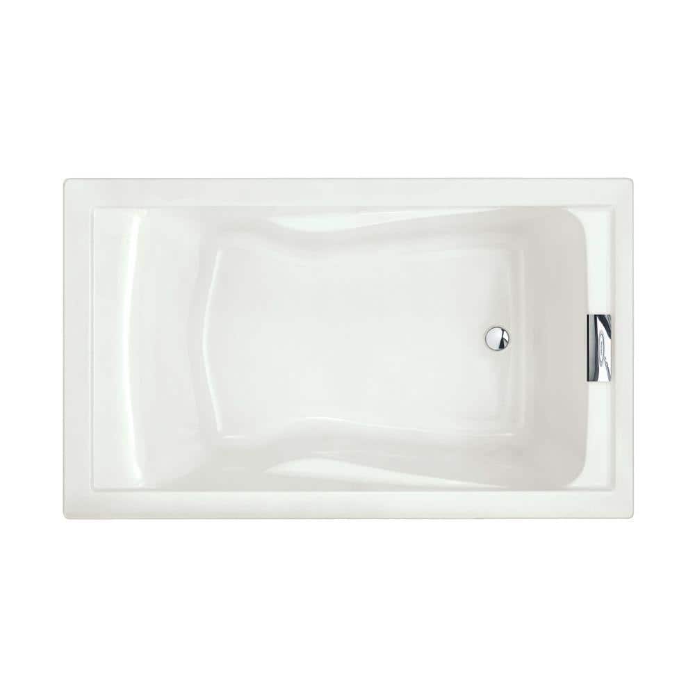 American Standard Evolution 60 in. x 36 in. Deep Soaking Bathtub with Reversible Drain in White -  2771V002.020