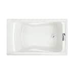 Evolution 60 in. x 36 in. Deep Soaking Bathtub with Reversible Drain in White
