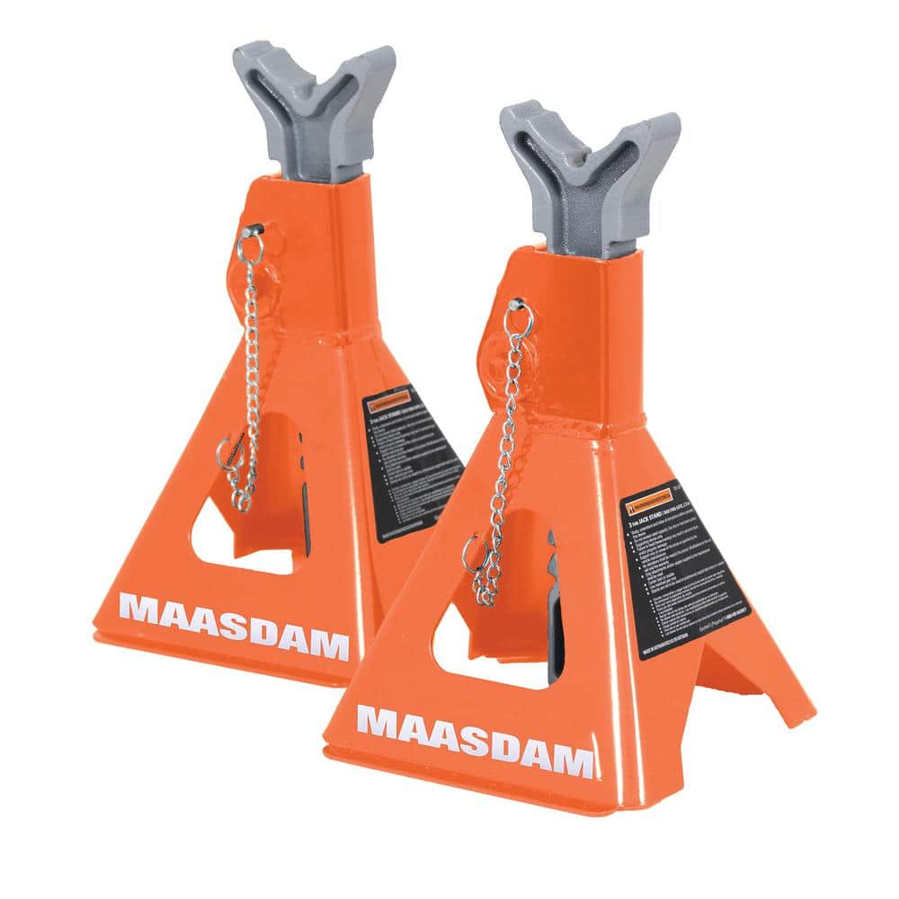 ダムグッドガレージ THE MASU DAWN STAND Maasdam Pow'R Pull 3-Ton Car Jack Stands in Orange MPL4124-OR-DIP