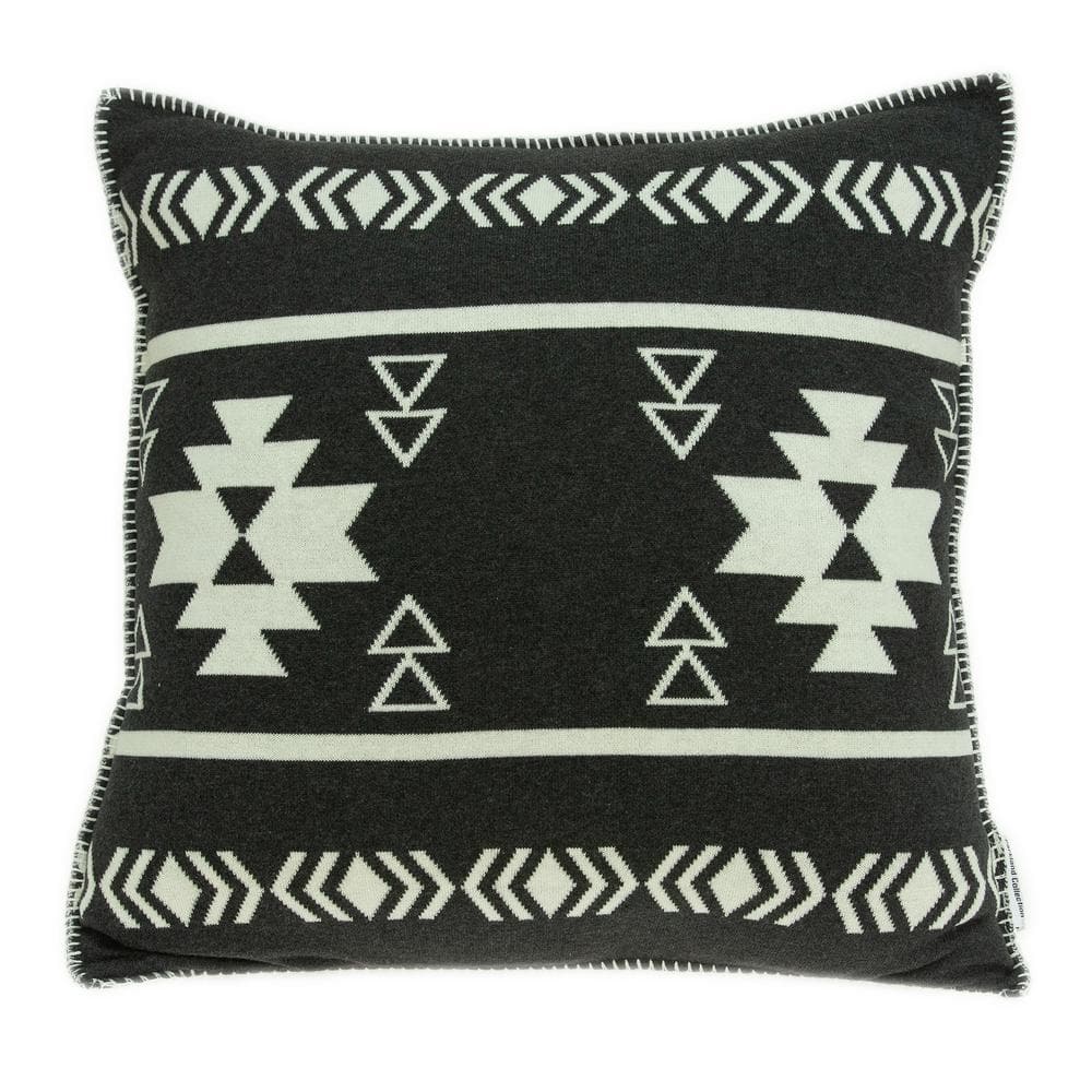 Sioux Southwest Black Throw Pillow