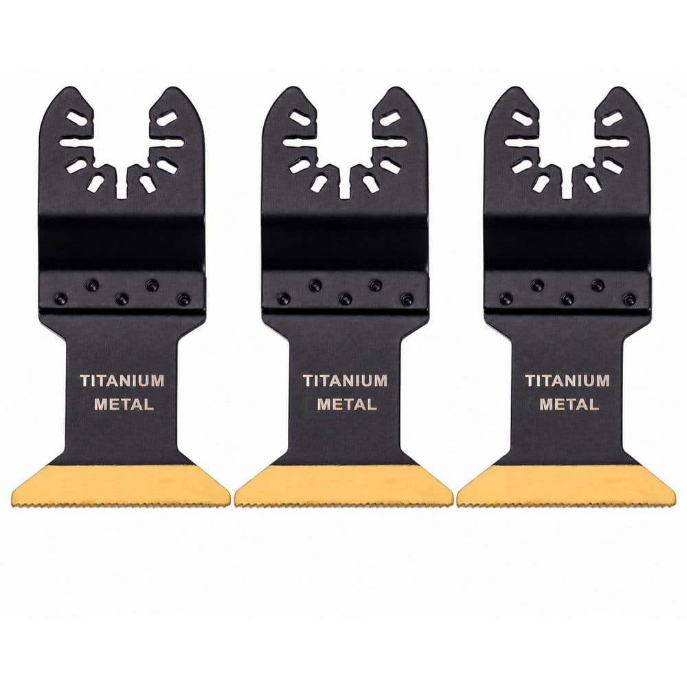 Titanium Bi-Metal Oscillating Tool Blades with Wavy Tooth for Metal Wood Nails Screws Plastic (3 Pack) price history on PriceWatchPro