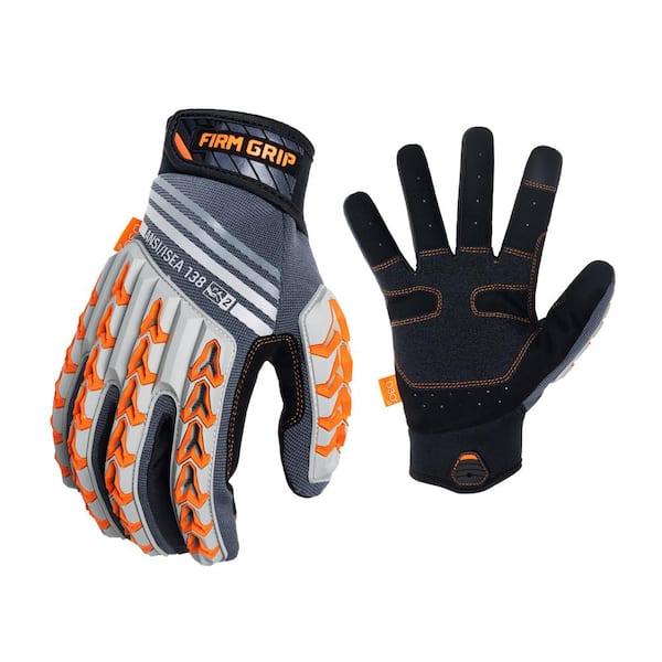 FIRM GRIP Large Max Impact Work Gloves