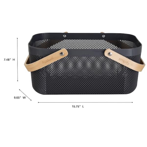 SIMPLIFY 15.75 in. x 9.65 in. x 7.48 in. Charcoal Large Mesh SIMPLIFY 15.75 in. x 9.65 in. x 7.48 in. Charcoal Large Mesh