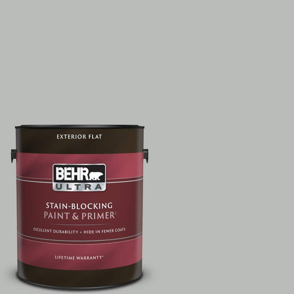 BEHR ULTRA 1 gal. T1819 Quiet Time Flat Exterior Paint BEHR ULTRA 1 gal. T1819 Quiet Time Flat Exterior Paint
