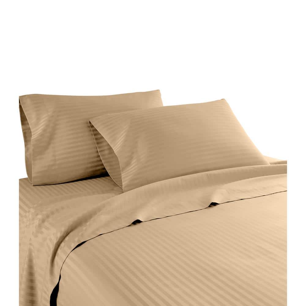 21 inches EXTRA DEEP POCKET - 600 Thread Count California King Sheet Sets  (Style: Solid)