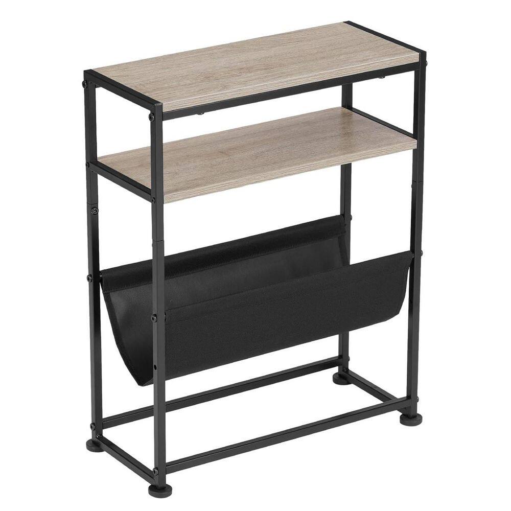 Gray 15.8 in. x 21.7 in. Wood Freestanding Magazine Rack Z0CP944HY4 ...
