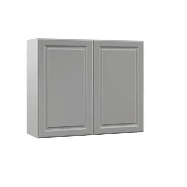 Designer Series Elgin Assembled 36x30x12 in. Wall Kitchen Cabinet in Heron Gray