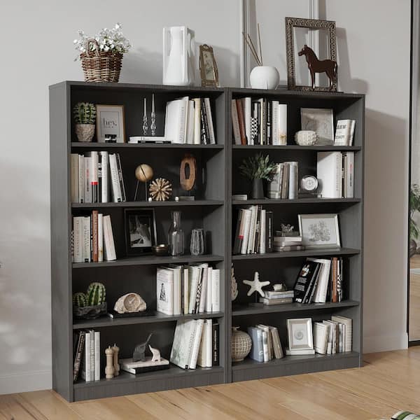 Furinno JAYA Americano 24-Shelf Multimedia Media Storage Tower