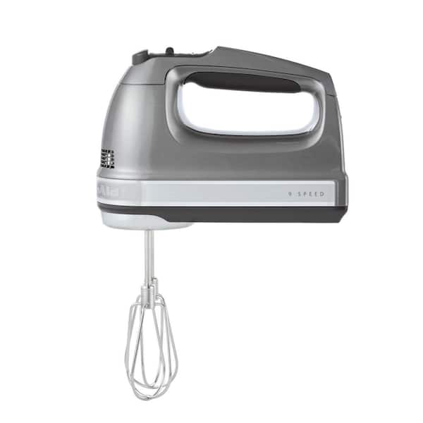 KitchenAid 9-Speed Contour Silver Hand Mixer with Beater and Whisk  Attachments KHM926CU - The Home Depot