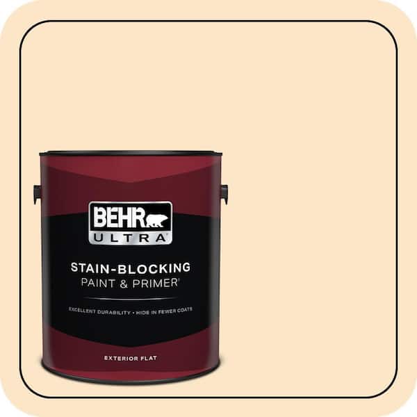 BEHR ULTRA 1 gal. #M260-2 Light Nougat Flat Exterior Paint & Primer