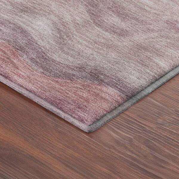 Mayfield Premium Machine Washable Abstract AMF2397 Salmon 10 ft. x 14 ft. Area Rug