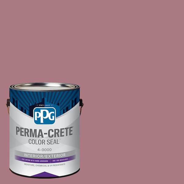 Perma-Crete Color Seal 1 gal. PPG1049-5 Mauve Madness Satin Interior/Exterior Concrete Stain