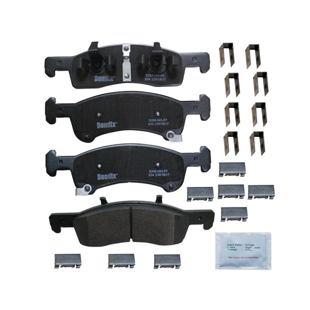 Disc Brake Pad Set-Premium Copper Free Ceramic BPR Disc Brake Pad Front,Rear