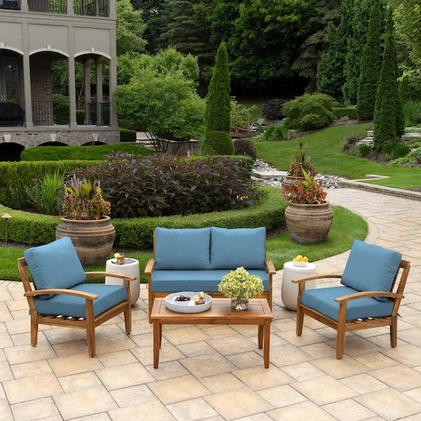 COLOR +   18冊 ARDEN 24 in. x 18 in. Outdoor Loveseat Cushion Set, French