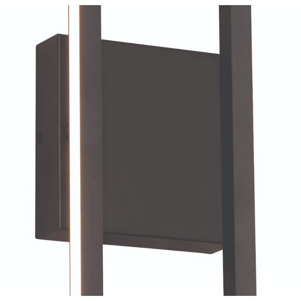 Cole Modern Rectangular Black LED Wall Sconce