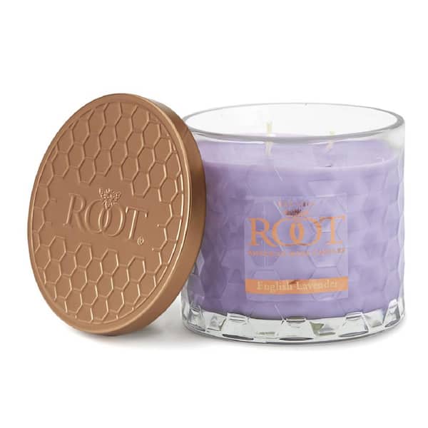 Root Candles 3 Wick Honeycomb English Lavender Scented Jar Candle