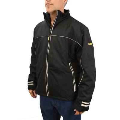 Men's Large 20-Volt MAX XR Lithium-Ion Black Soft Shell Bare Jacket with 1 USB Power Adapter